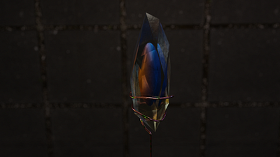 Crystallised future 3d blender