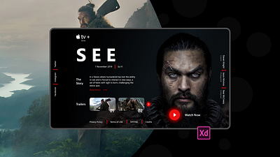 SEE - by Apple tv+ adobexd apple appletv design jasonmomoa see uidesign userexperience userinterface webdesign webdesigner webinterface webseries website