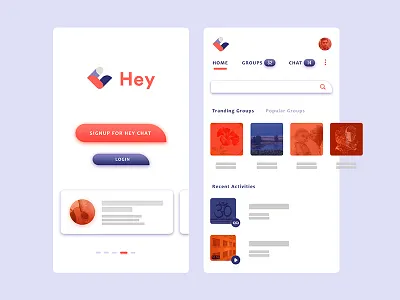 Chat App Concept appdesign briefbox chat app mobile app design mobile application uidesign user interface