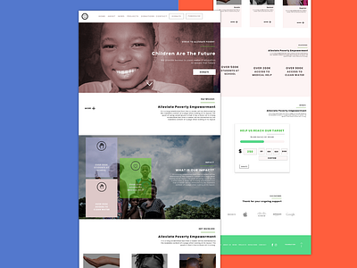 Not For Profit Charity Concept design graphic design ui ux web web design website