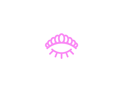 Princess Eyelash beauty branding close crown elegant eye eyelash female feminine girly logo logo design logotype pink princess woman