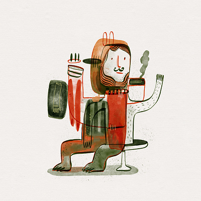 Demi-Content doodles illustrator