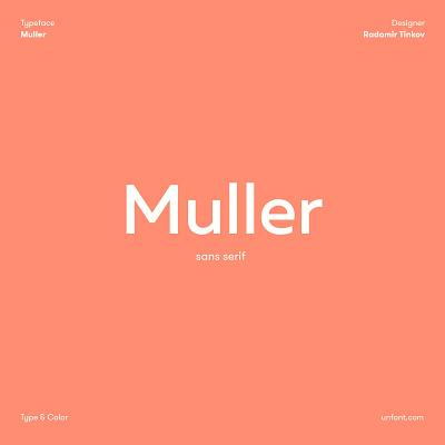 Muller art brand branding clean design font graphic design identity illustration lettering logo minimal muller type typogaphy typography ui unfont ux web