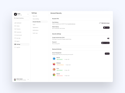 Settings UI saas setting setting ui settings settings ui ui uidesign ux ux design