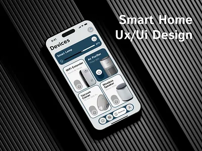 Smart Home UI/UX Design Showcase app ui ux