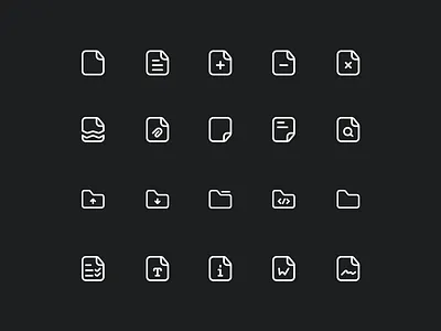 Category - File & Folder Icons design design icon file folder graphic design icon design icon pack icon set iconify iconset ui