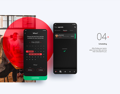 project mentor app interface mobile mobile app ui uidesign uiux ux uxdesign