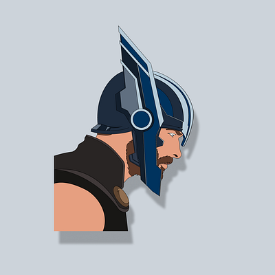 Thor avenger character comic comics design figma illustration marvel thor vector vector art