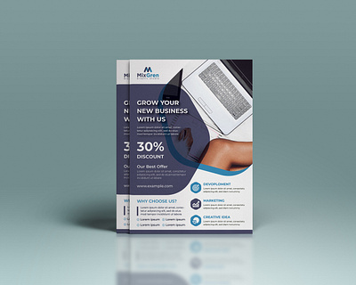 Corporate business flyer template advert advertisement agency agency flyer agent branding business business flyer creative design flyer flyer artwork flyer design flyer template mixgren poster poster design