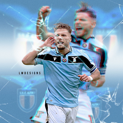 Ciro Immobile - SS Lazio design dribbleartist dribbleinvite fifa fifa 20 fifa 20 edit football football club football design football edit footballer illustration lazio lionel messi photoshop poster serie a soccer edit