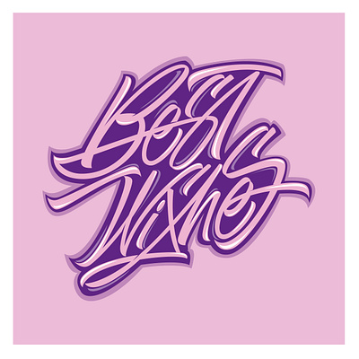 best wishes best wishes branding design illustration letter lettering letters logo pink purple
