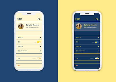 the setting interface -- daily ui 007 007 dailyui setting