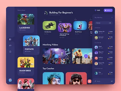 game courses app application courses crypto dashboard design education game app game ui interface page ui user user interface ux web