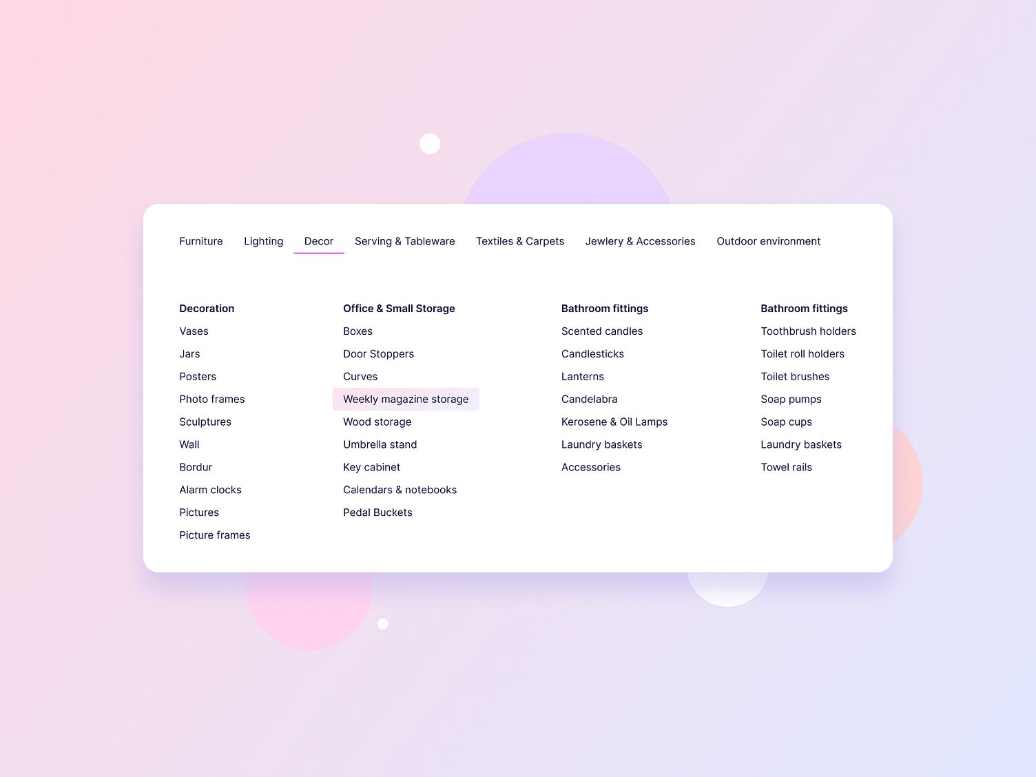 Types Of Menu In Ui Design