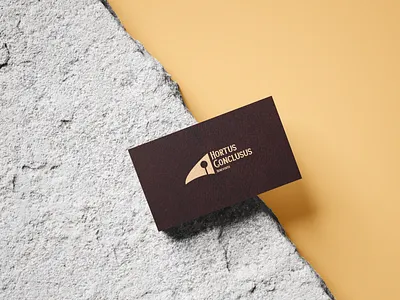 Hortus Conclusus - Concept Brand Identity - Business Card adobe adobe illustrator adobe photoshop benevento branding brown business card business card design business cards business cards design business cards stationery corporate identity italy mockup paper photoshop stone vector yellow