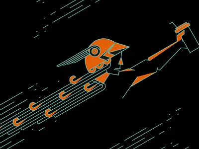 Hermes espresso bar illustration barista black cafe coffee coffeecup cursordesign cursordesignstudio design god graphicdesign greekgod hermes icon illustration messenger minimal outline pantone taste vector