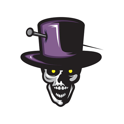 voodoo branding character design illustration logo mascot mascot logo mistery skull vector voodoo