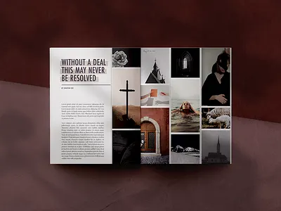 Magazine Spread design layout magazine print typography