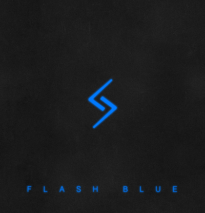 Blue flash Internet cafe logo branding design logo