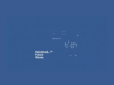 Helvetica&...™ Future Waves. animation c4dr21 cinema4d digital motion motiondesign ocatne ocean satisfying type waves