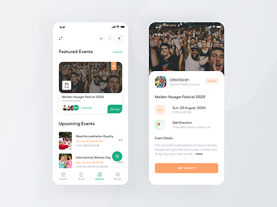 Events ios App app app design app booking page app concept app home page app ui app ui design design event app event booking app event finder app events events app ios app minimal app pirty task management ux