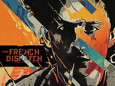 Zeffirelli french dispatch portrait poster texture wes anderson