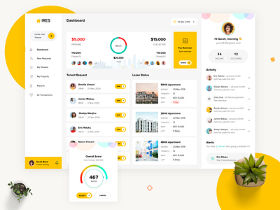 Landlord Dashboard admin panel dashboad dashboard design house managment landlord pay rent property management realestate rent management rental platform search home