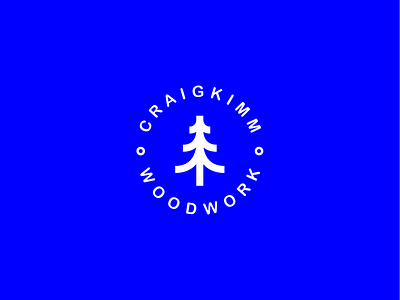 Craig Kimm Woodwork branding logo vector