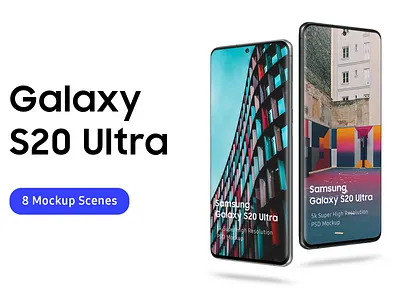 Samsung Galaxy S20 Mockup android app mockup clean device galaxy header hero mobile mockup phone photoshop plus presentation s20 samsung samsung galaxy s20 mockup ultra web