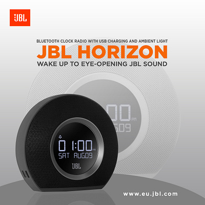 JBL Horizon branding design flat lettering minimal type typography vector web