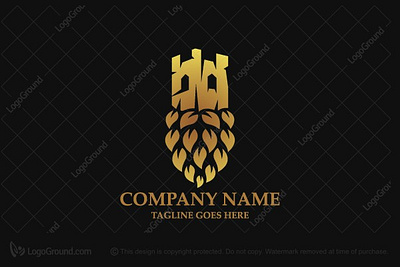 Nature Leaves Fort Fortress brand branding castle castle logo eco environment fort fort logo fortress fortress logo leaf leaf logo leaves logodesign logodesigns logoground natural nature