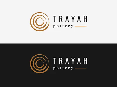 Trayah Pottery Logo brand identity branding design illustration logo logo design logotype vector