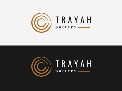 Trayah Pottery Logo brand identity branding design illustration logo logo design logotype vector