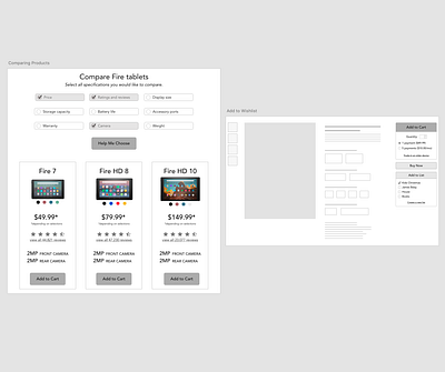 ReAmazon: Wireframes adobe xd adobexd amazon ecommerce online shop redesign shop ux wireframe