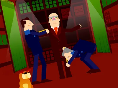 Saville Row animation art direction illustration