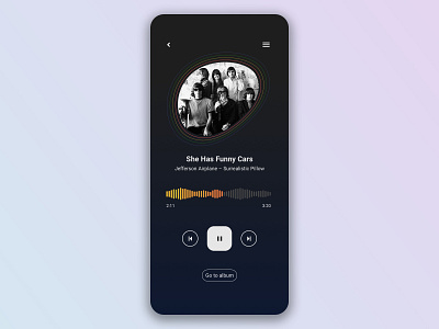 DailyUI challenge #009. Music Player. app design dailyui dailyui 009 mobile app mobile design mobile ui music app music player ui