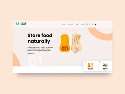 Organic Website Creative Header branding design ecommerce ecommerce design ecommerce shop flat health minimal organic sustainability sustainable typography ui ux web website wellness
