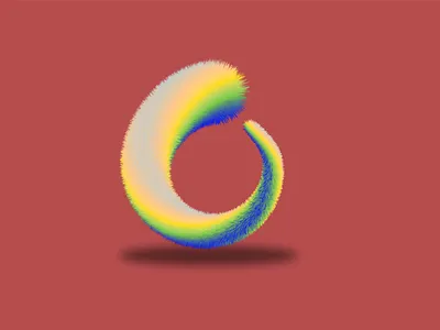 3D Fur Illustrator 3d design graphic graphicdesign illustration illustrator typography vector