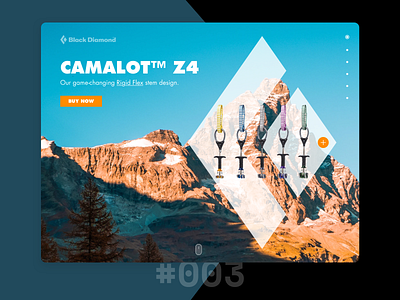 Daily UI #003 • Landing Page black diamond blackdiamond buy climb climbing dailyui dailyuichallenge design designer digital landing page landingpage ui uiux ux