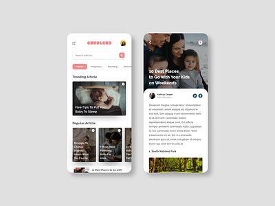 News feed app for parents app app design application chat app colors design ios ios app mobile mobile app mobile app design mobile application mobile design mobile ui newsfeed ui uidesign uiux ux uxdesign