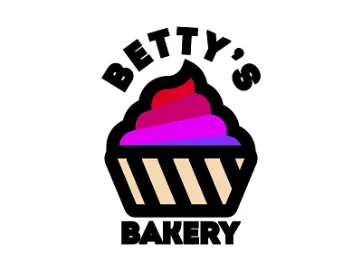 Daily Logo Challenge #18 - Cupcake bakery betty branding cupcake daily logo daily logo challenge daily logo design dailylogochallenge design illustration illustrator logo vector