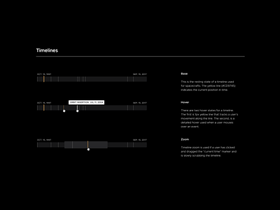 Timeline Scrubber dark ui design system drag guidelines hover nasa scrub timeline ui uidesign visual design