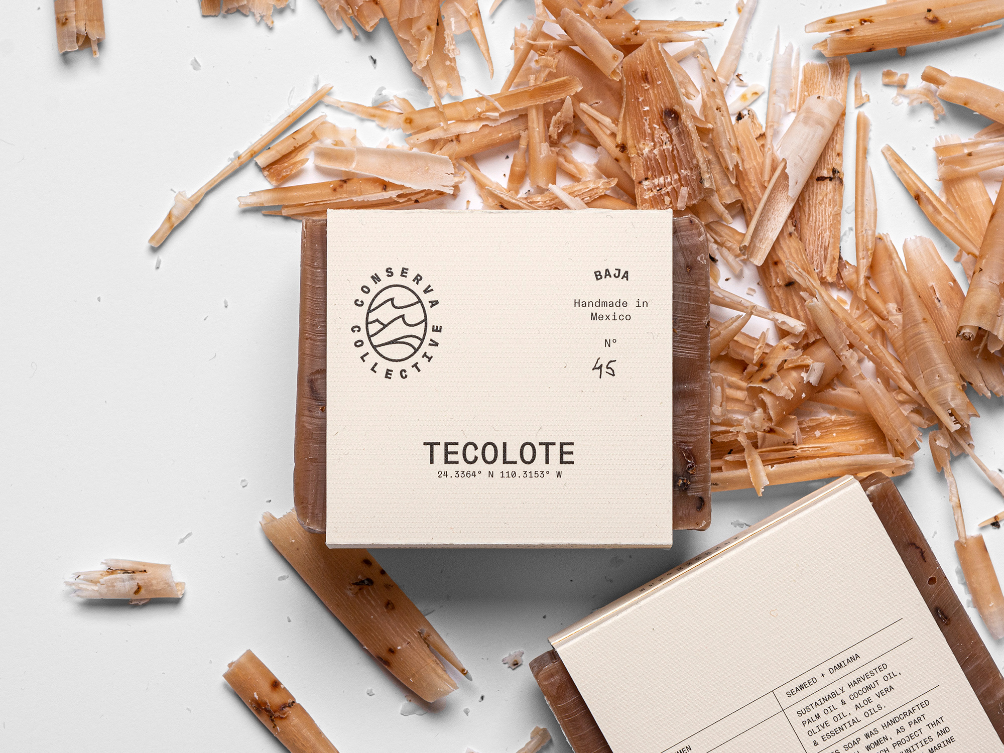 Example of Conserva Collective Damiana Soap Bar Packaging