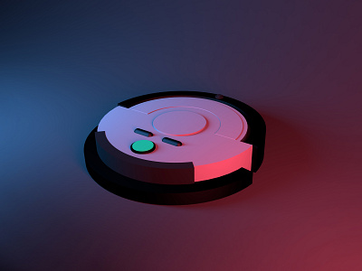 Robot cleaner button cinema 4d clean cleaner design light rendering robot robots
