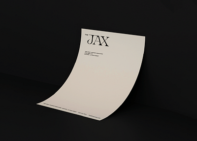 The Jax Letterhead apartments branding chicago design graphic design letterhead logo logo design residential stationery