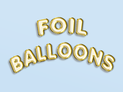 Freebie: Foil Balloon PSD (Editable Text) adobe photoshop balloons foil free download free psd freebie graphic design photoshop psd psd design psd download