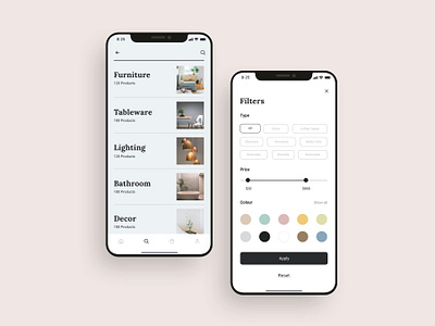 Ecommerce shopping mobile app filters UI design adobe xd app design app designer app screens augmented reality catalog design figma filter ui mobile mobile app mobile app ui design sketchapp ui ui design ui kit ui ux design 应用 应用界面 设计