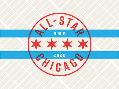 NBA All-Star 2020 - Chicago all star badge badge design badge logo ballislife basketball chicago chicago flag design illustraion logo logo design nba nba all star vector vector art vector illustration