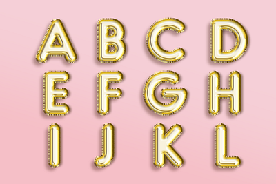 Part I: The Foil Alphabet adobe photoshop alphabet free free download free psd freebie freebies gold gold foil graphic design photoshop psd