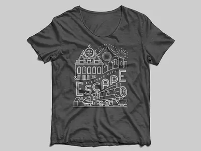 Electric City Escape Room T-Shirt Design branding design escape room graphic design illustration key scranton tshirt tshirt design tshirt graphics